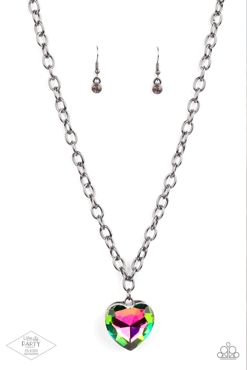 Flirtatiously Flashy Multi Necklace 1C5
