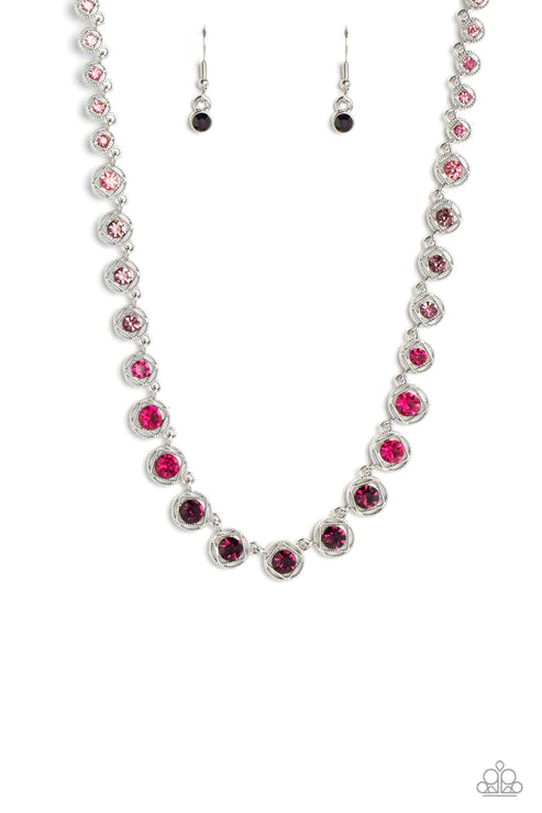 Kaleidoscope Charm Purple Necklace - 1I1