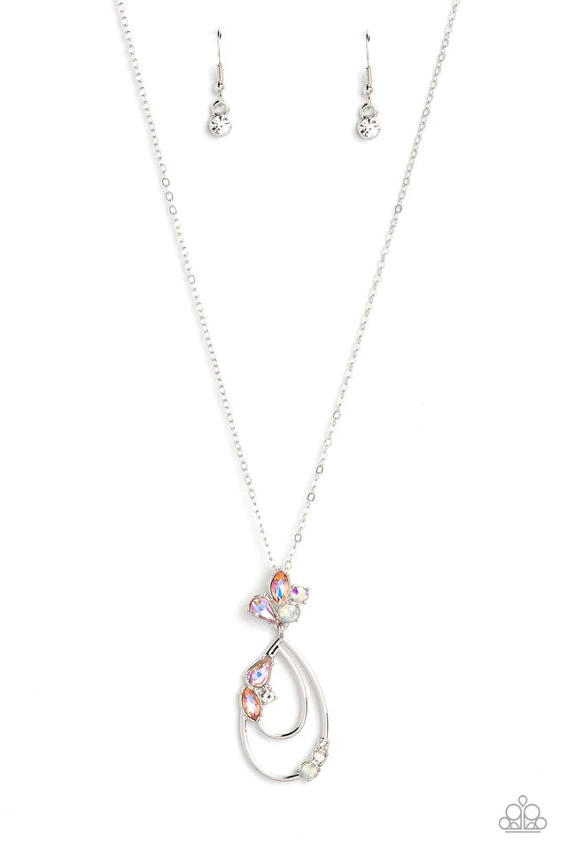 Sleek Sophistication Orange Necklace - 1C4