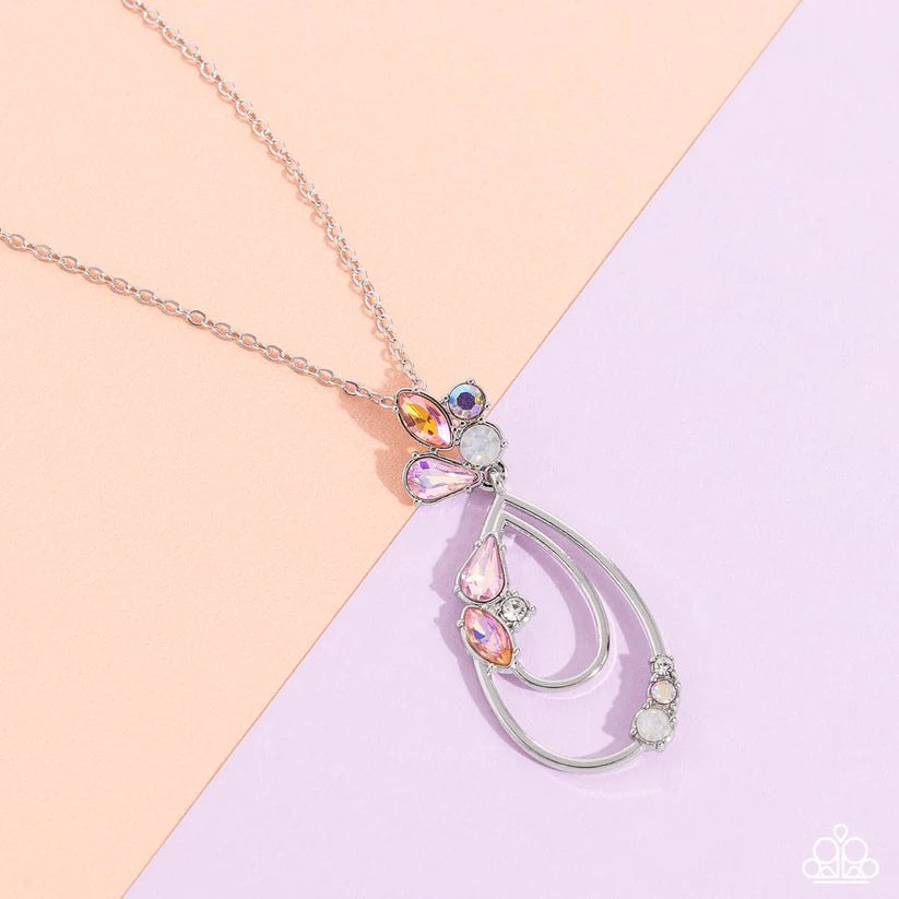 Sleek Sophistication Orange Necklace - 1C4