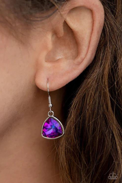 Glittering Geometrics - Purple  1B2