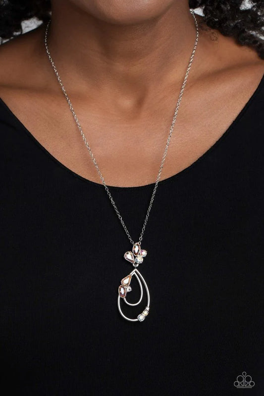 Sleek Sophistication Orange Necklace - 1C4